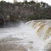 Little River Canyon Falls/Bridge in Spring